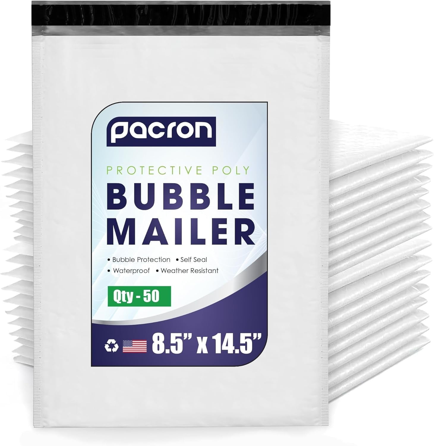 50 #3 8.5x14.5 POLY BUBBLE MAILERS PADDED ENVELOPES