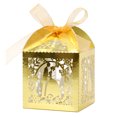 thumbnail image 1 of 50 Pack Wedding Favor Boxes with Ribbon Candy Gift Boxes for Wedding Adornments Golden, 1 of 10