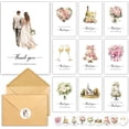 thumbnail image 1 of 50 Pack Wedding Thank You Cards with Envelope, 10 Designs Notes Bulk 4x6In Wedding Gift Card, Mr & Mrs Thank You Cards for Guests, Bridal Shower, 1 of 1