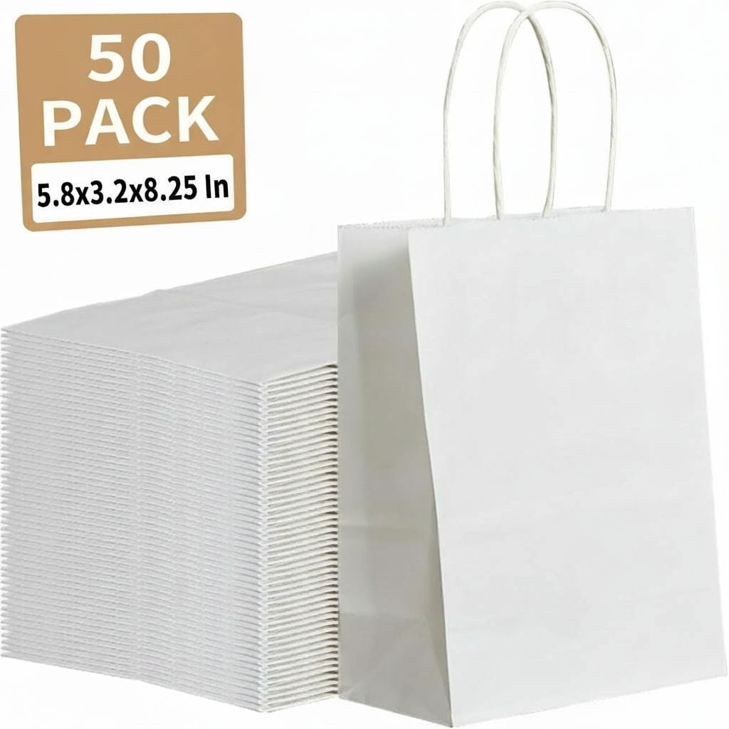 1pc Fashion Pink Color Paper Gift Bag With Handles Festival Gift Bag Shopping Bags Kraft Paper Packing Bag Clothes Storage Bag - 15 - View #7