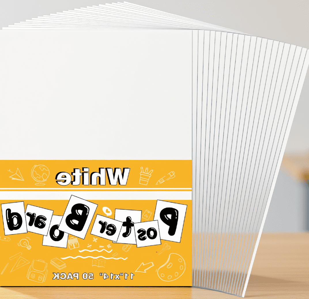 50 Pack White Poster Boards 11x14 Inch, 230gsm Thick Blank Poster Paper ...