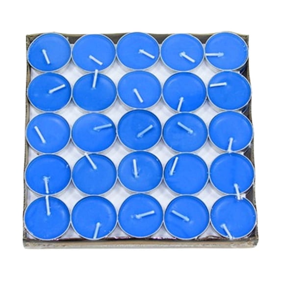 50 Pack White Round Tea Light Candles for Birthday Romantic Dinner, Unscented Paraffin Wax Candles, 1.5-2 Hour Burn Time, Bulk Wedding Party Decorations