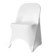 thumbnail image 1 of 50 Pack White Spandex Folding Chair Covers for Parties, Weddings by Banquet Tables Pro, 1 of 2