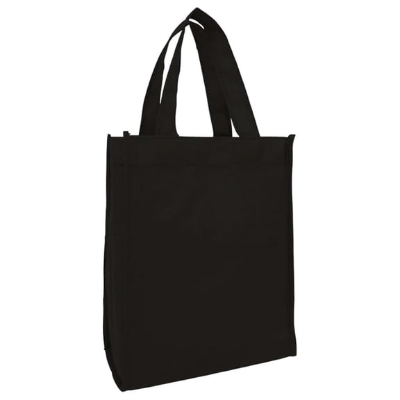 50 Pack Wholesale Non Woven Lightweight Reusable Tote Bags - 8" x 10" x 4"