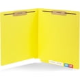 50-Pack Yellow Letter-Size End-Tab File Folders with Reinforced ...