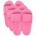 thumbnail image 1 of 50 Pack of Bulk Wholesale Waterproof Flip Flop Slides Sandals for Women, Weddings, House Guests, Indoor and Backyard Outdoor in Pink, 1 of 4