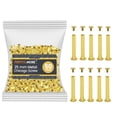 thumbnail image 1 of 50 Pack of Chicago Screw Post Binding Screws, 25mm Brass Plated Metal Screw Posts for Scrapbooking, Photo Albums, Binding Leather Repair, 1 of 8