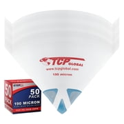 50 Pack of Paint Strainers with Fine 190 Micron Filter Tips "PURE BLUE" Ultra-Flow Blue Nylon Mesh Cone Paint Screen