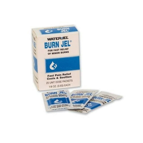(50 Packets) - Burn Relief Jel - 1/8 oz - Topical Burn Solution - Lidocaine 2% - MS-46285