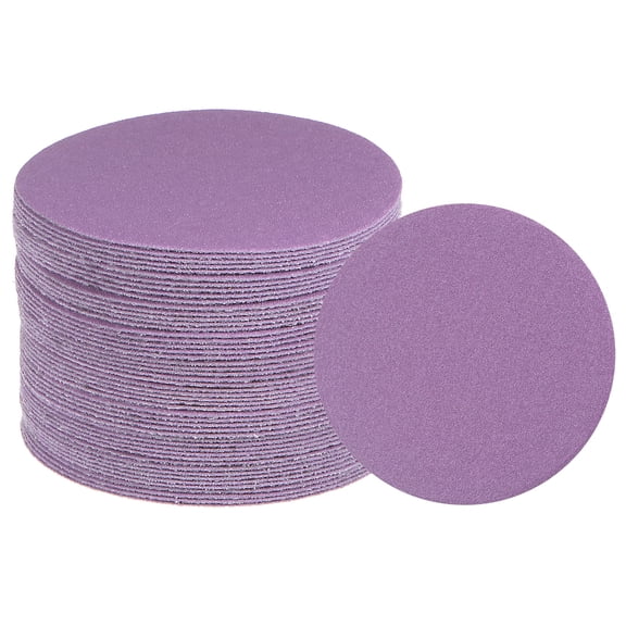 50 Packs 240 Grit Purple Sanding Discs 3 Inch Hook and Loop Circular Sandpapers Wet Dry Polish