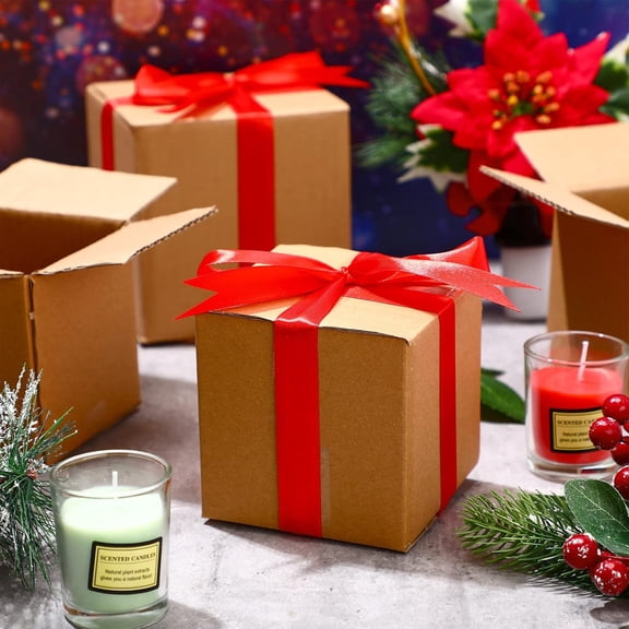 50 Packs 4 x 4 x 4 Shipping Boxes Small Cardboard Boxes Kraft Corrugated for Small Business, Mailing Packing Moving Storing$$Office