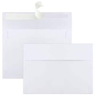 50 Pack Black Envelopes - Bulk Black 5x7 Envelopes for Invitations,  Wedding, Graduation, Birthday, Greeting Cards (A7, Square Flap) 