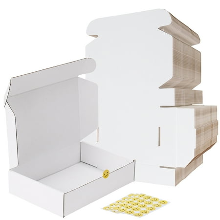 50 Packs 9x6x2 Shipping Boxes,Cardboard Boxes for Small Business, Packing and Mailing,White