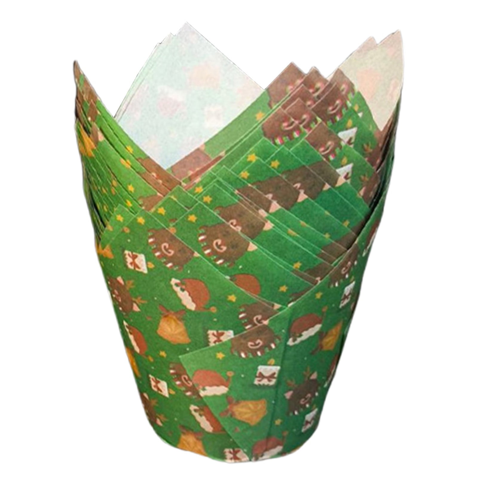 50 Packs Christmas Paper Cups Bulk, 3.1