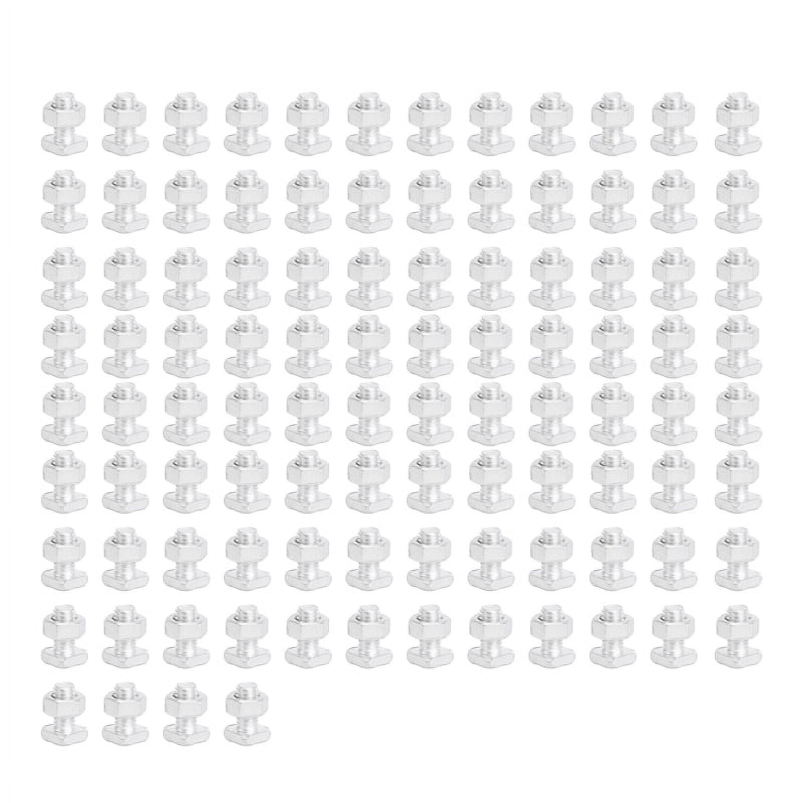 50 Packs Greenhouse Nuts and Bolts Square Head Bolts Nuts Greenhouse