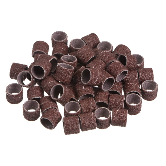 50 Packs Sanding Drums 1/2 Inch Mini Sanding Sleeves 80 Grit Sanding Bands for Drum Sander