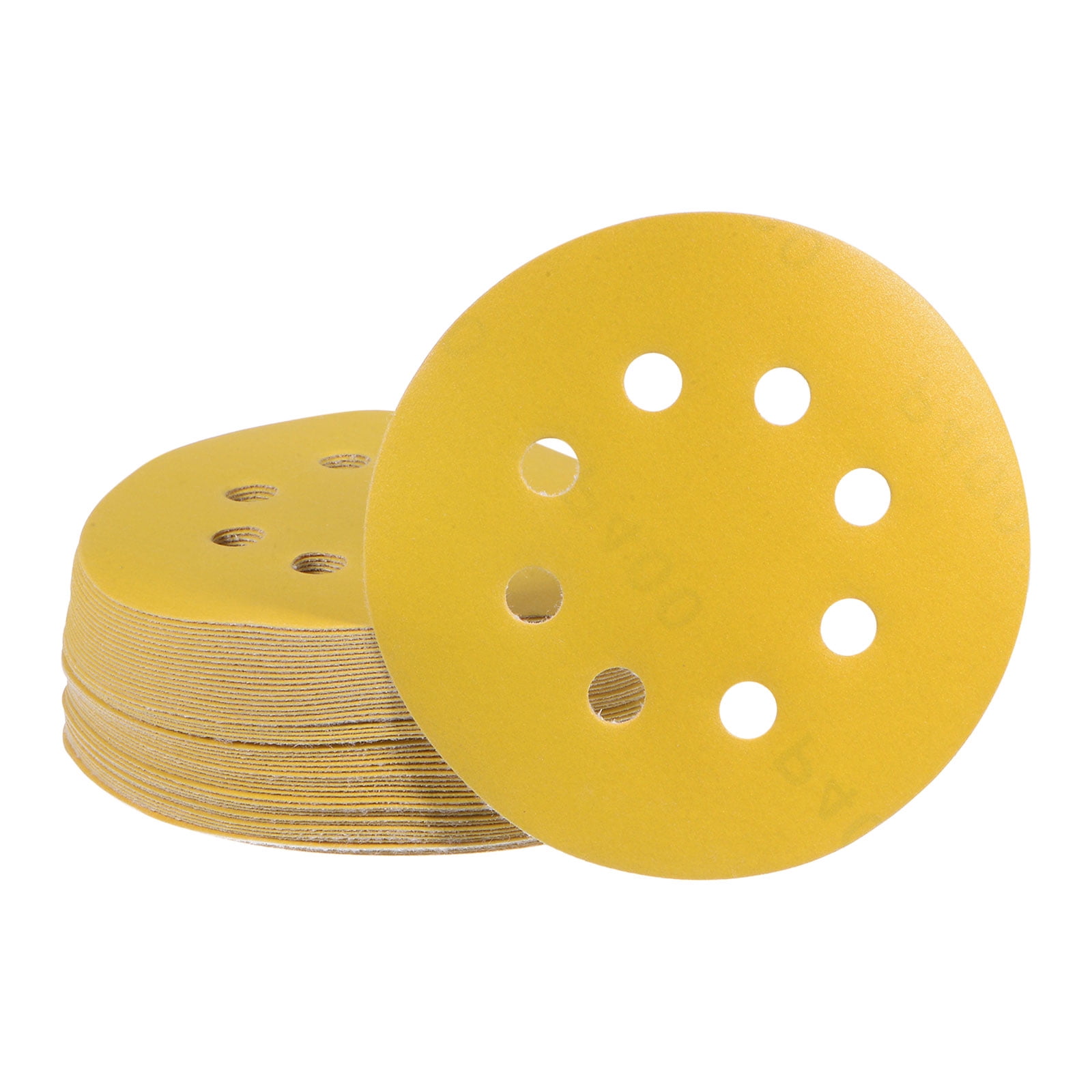 50 Packs Yellow Sanding Discs 5 Inch 400 Grits Hook and Loop Sandpapers ...