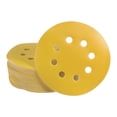 thumbnail image 1 of 50 Packs Yellow Sanding Discs 5 Inch 600 Grits Hook and Loop Sandpapers 8 Holes Sander Paper for Automobile Metal Wood, 1 of 6