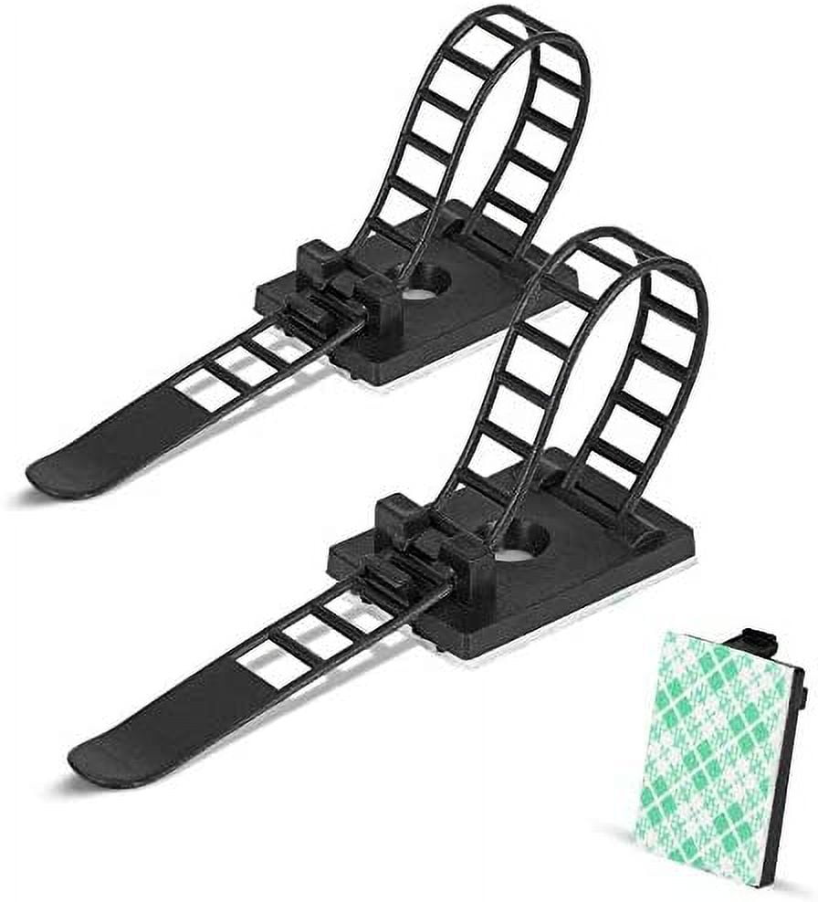 50 Packs Zip Tie Adhesive Mounts SelfAdhesive Cable Clips Fasteners