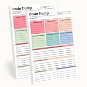 50 Page Brain Dump Tear-Off To Do Notebook,A5 Daily Planning Management Manual,Notepad Minimal Planning Tool