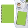 thumbnail image 1 of 50 Pages Wide Ruled Spiral Notebook, A5 Portable Lined Spiral Journal Notebook,Cute Notebooks, Practical Study Writing Supplies Classroom Must Haves Eacher Supplies for Office Green, 1 of 9