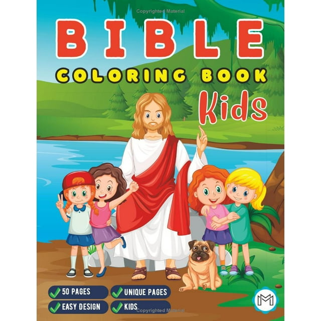 50 Pages Youth Coloring Bible Religious Coloring Sheets Inspire