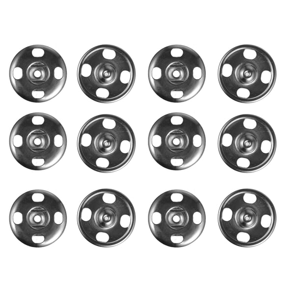 50 Pair Metal Hidden Button Snaps Buttons Delicate Press Large Alloy