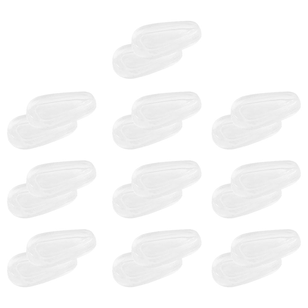 50 Pairs Anti-slip Nose Pads Silicone Glasses Non-slip Eyeglasses Grips Silica Gel