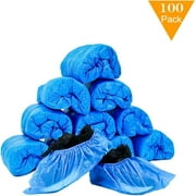 50 Pairs Blue Disposable Shoe Boot Covers Non Slip Waterproof