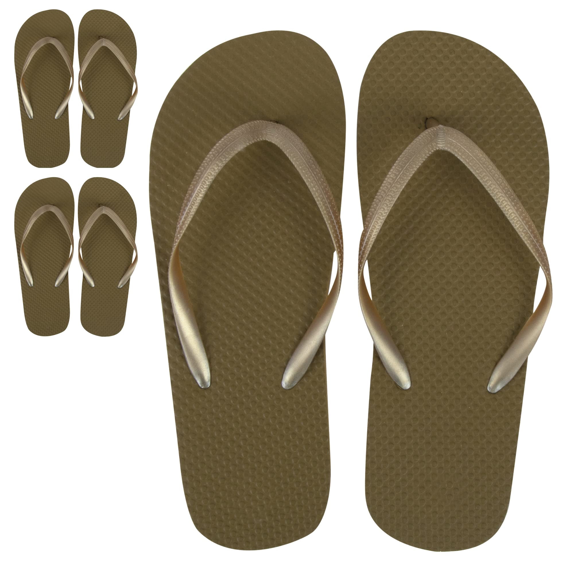 50 Pairs of Bulk Wholesale Slide Slip On Flip Flop Sandals for