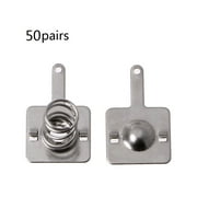 50 Pairs Metal Battery Spring Plate Set AA or Battery Positive and Negative Conversion Spring Plate Contact Pieces
