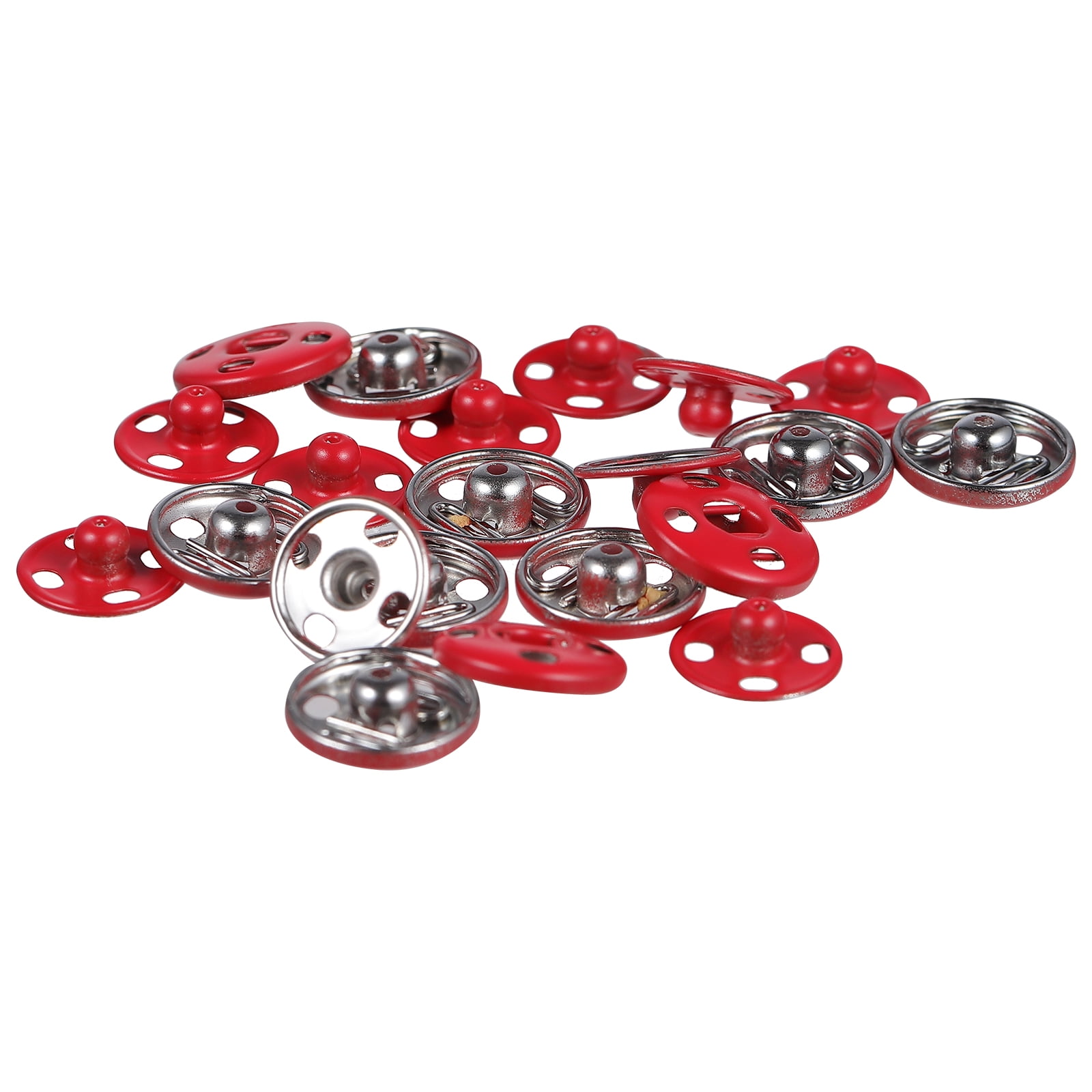 50 Pairs Sew on Snap Buttons Metal Snap Fastener Buttons Press Button