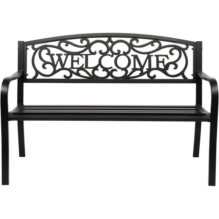 Welcome metal bench outlet