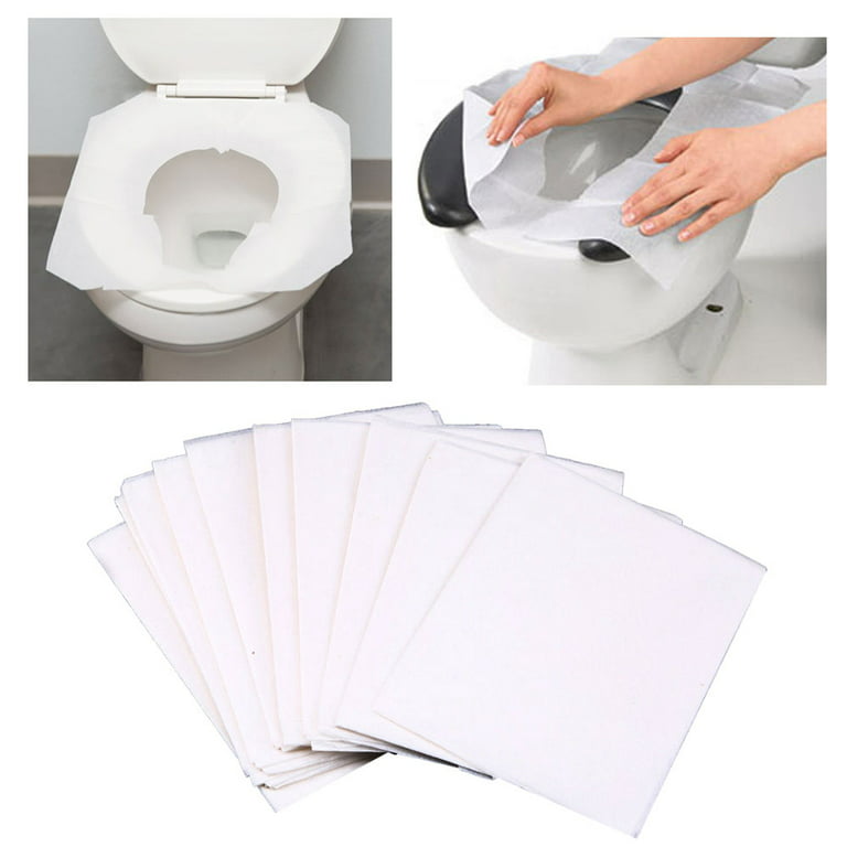 50 Pc Disposable Toilet Seat Covers Paper Sanitary Bath Travel