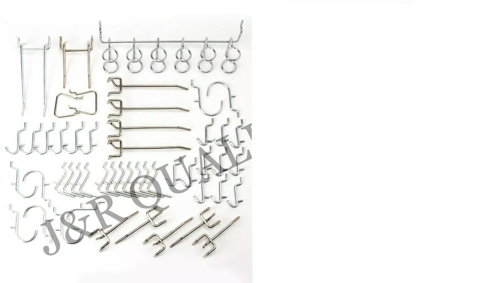 50 Pc Pegboard Hooks Organizer Assortment | Trade Show Variety Pack