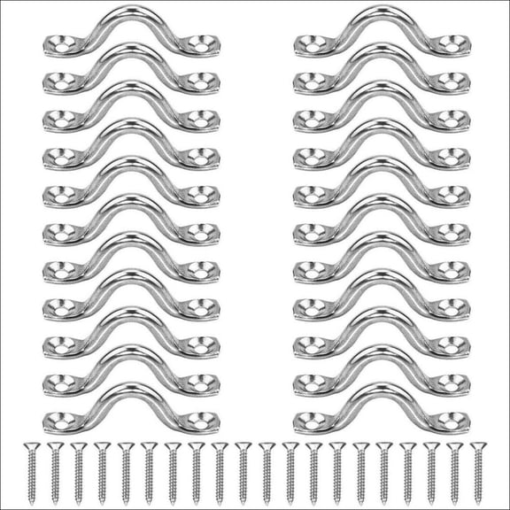 50 Pcs 1/ for 2 Inch J Hook Pipe Clamp with Nails for PEX Copper CPVC PVC Metal Pipe