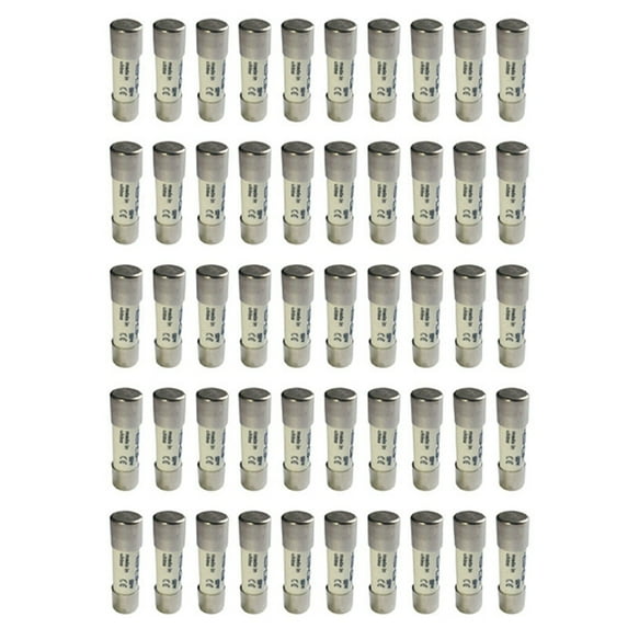 50 Pcs 1000 Fuse Solar PV Explosion-Proof Fuse Silver - 20A