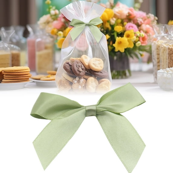 50 Pcs 2.5" Gift Wrap Bows,Bows for Gift Wrapping,Elegant Small Mini Bows for Gift Wrapping,DIY Crafts,Party Decorations,Birthday,Wedding Decorations,Christmas,Gift Bags(Green)