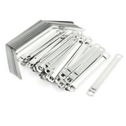 50 Pcs 2 Inch Sheet Capacity Metal Prong Paper File Fasteners Clips