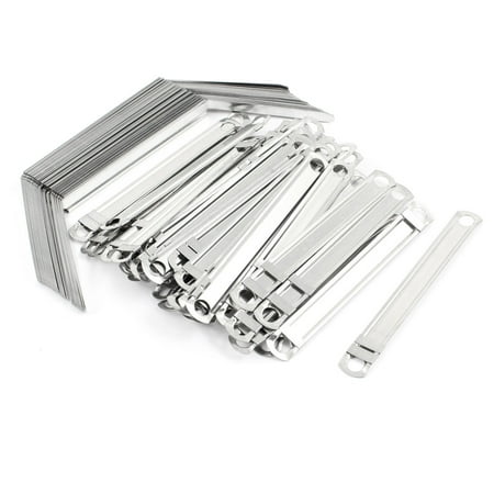 50 Pcs 2 Inch Sheet Capacity Metal Prong Paper File Fasteners Clips