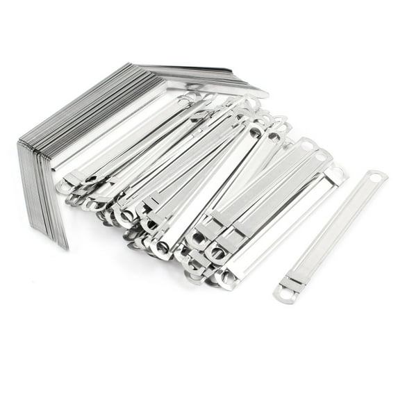50 Pcs 2 Inch Sheet Capacity Metal Prong Paper File Fasteners Clips