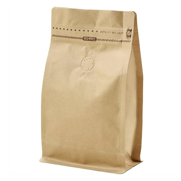 50 Pcs 2 LB Coffee Bags with Valve, High Barrier Aluminumed Foil Flat Bottom Coffee Beans Storage Bags, 2 LB, 6"W x 12 1/2"H x 4"D, FDA Compliant