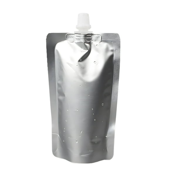 50 Pcs 3.5 OZ Foil Spout Stand Up Pouch, Good For Body Lotion, Milk Bath, Serums Oil Packaging (3.5 OZ-68 OZ), BPA Free