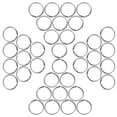 50 Pcs 304 Stainless Steel Key Ring Chain (50pcs) Rings DIY Small for