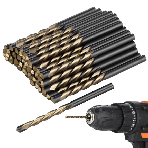 50 Pcs 5/32 Inch Drywall Bits, Spiral Cutting Bit, High Speed Metal Cutter for Power Drills for Wood, Fiberglass, PVC, Bulk Replacement Pack Bits for Power Drills