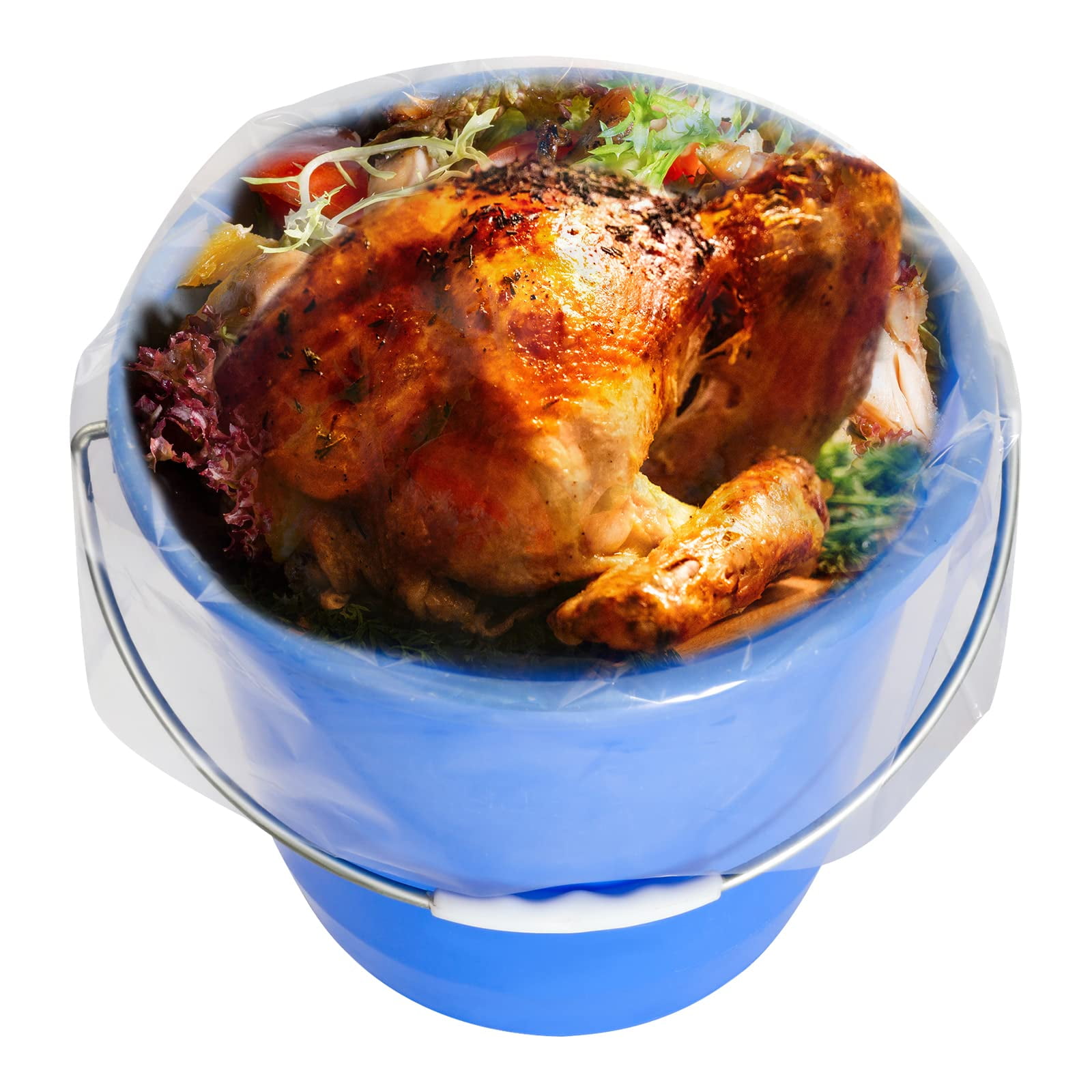 50 Pcs 5 Gallon Bucket Liner Bags 20 x 30 inch Ice Bucket Liner Food