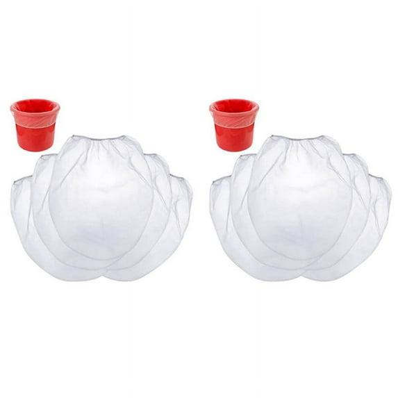 50 Pcs 5 Gallon Elastic Top Paint Strainer Bags White Fine Mesh Bag Paint Filter Bag for Hydroponics Painting Gardening