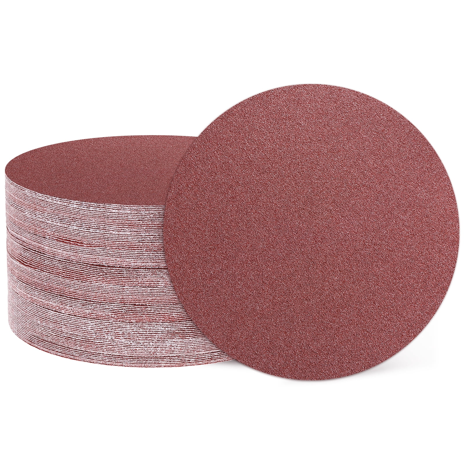 50 Pcs 5 Inch Sanding Disc 60 Grit Hook and Loop Sandpaper Random Orbital Sander Pads for Woodworking Automotive