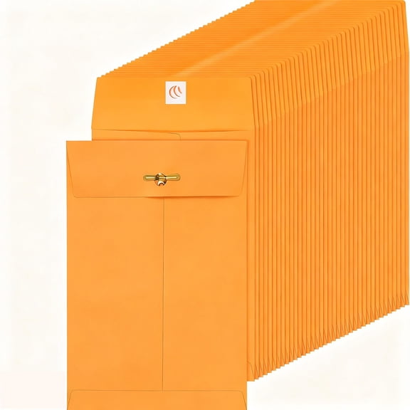 50 Pcs 5 x 7.5 Manilla Envelopes Clasp Kraft Catalog with Closure for Storing Mailing 28 lb Kraft Envelope Paper for Office Document School Business Home