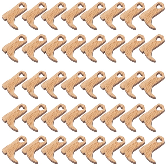 50 Pcs 50 Pieces Christmas Sto Miniature Wooden Boots Crafts Wedding Decor Rustic Embellishments for Crafting Boot Decor